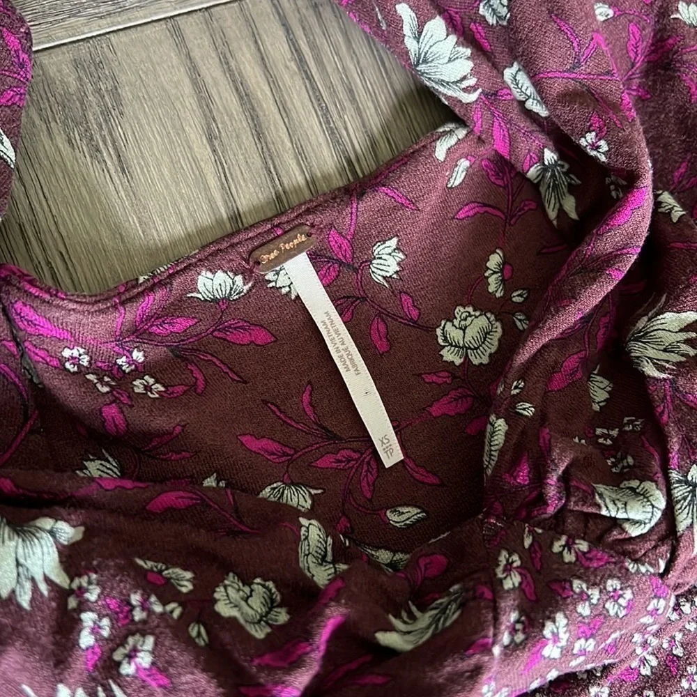 Free People love story maxi dress in winter mixed floral SXS 198$ - Picture 10 of 15